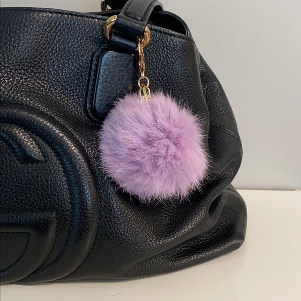 💕 3 for $75 💕 Lilac Rabbit Fur Bag Charm